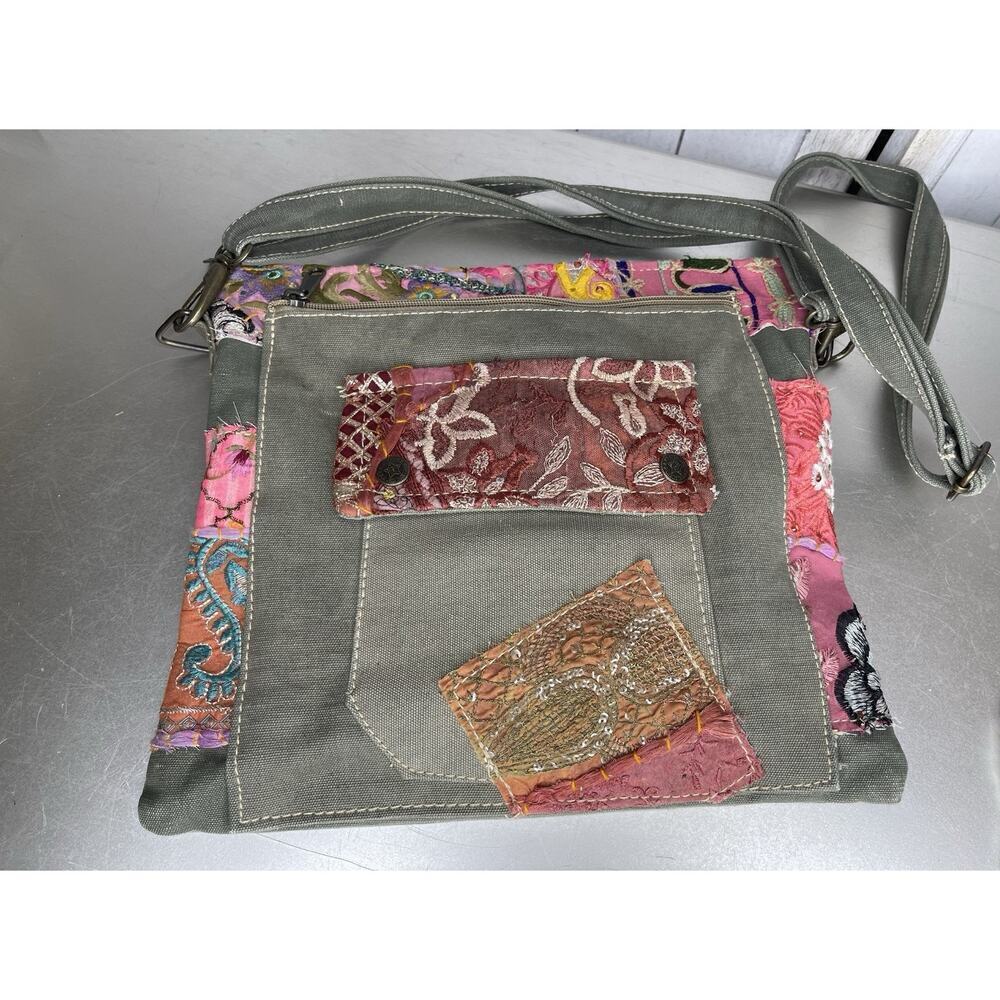 Antik Kraft Sweet Patchwork Boho Floral Colorful Tote Bag